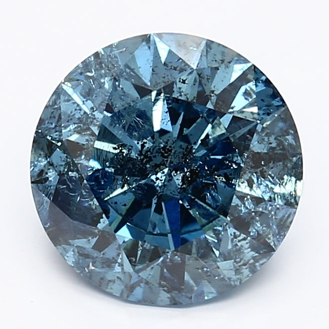 DovEggs 2.460ct Round F.V.Blue I1-LAB GROWN DIAMOND-LGS301828