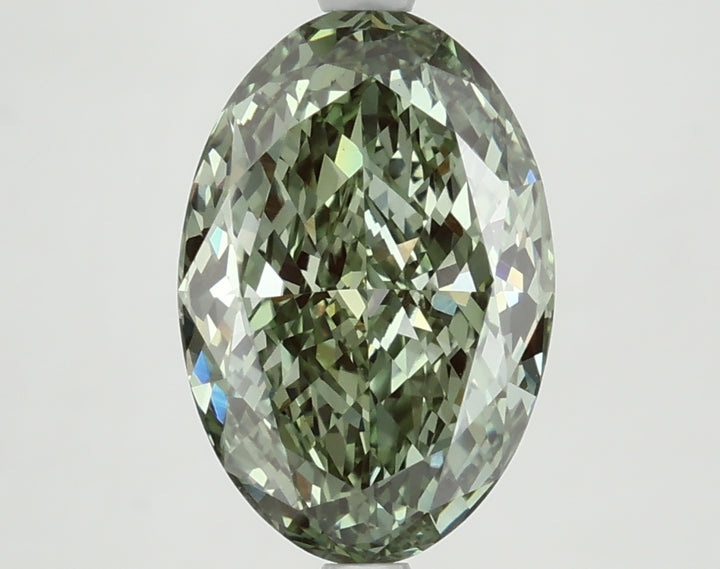 DovEggs 3.520ct Oval F.V.Green VVS2-LAB GROWN DIAMOND-LFE73A5