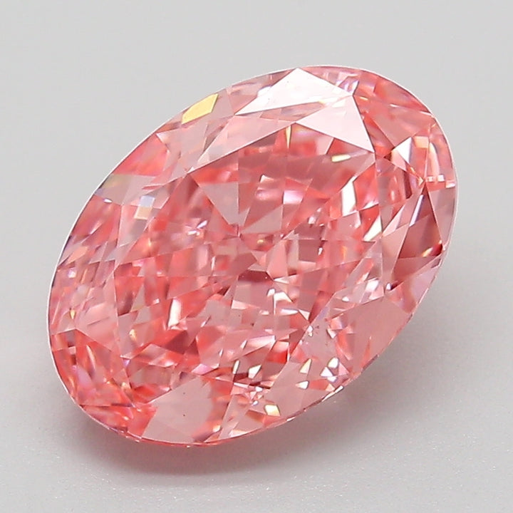 DovEggs 3.06ct oval fancy vivid pink VVS2-LAB GROWN DIAMOND-EVD835617545