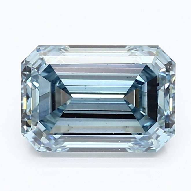 DovEggs 2.520ct Emerald F.I.Blue VS2-LAB GROWN DIAMOND-LET133F3