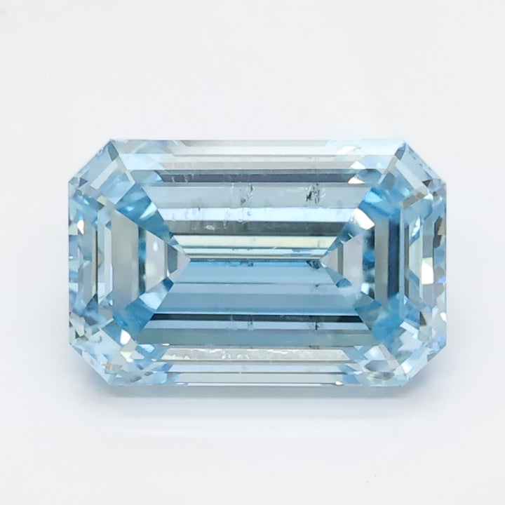 DovEggs 1.530ct Emerald F.V.Blue SI2-LAB GROWN DIAMOND-LGS411165