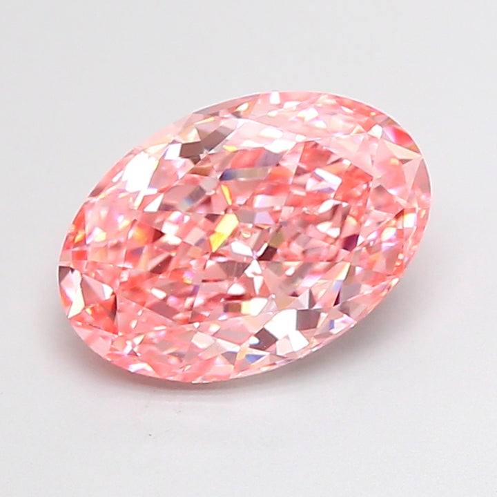 DovEggs 2.28ct oval fancy vivid pink VVS2-LAB GROWN DIAMOND-EVD786625675