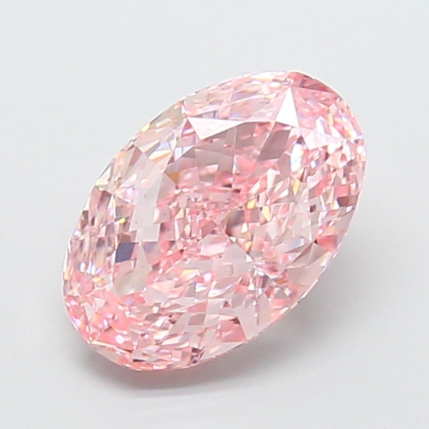 DovEggs 3.01ct oval fancy vivid pink VS1-LAB GROWN DIAMOND-K27223