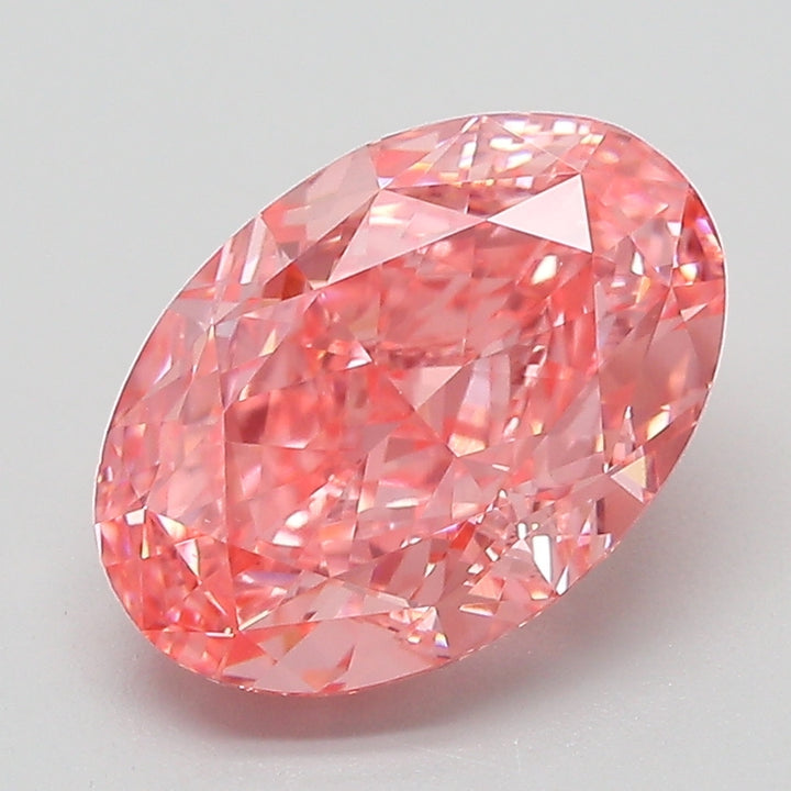 DovEggs 3.07ct oval fancy vivid pink VVS2-LAB GROWN DIAMOND-EVD828655037