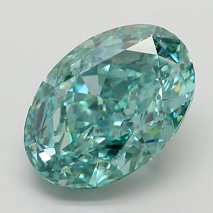 DovEggs 5.22ct oval fancy vivid green VVS2-LAB GROWN DIAMOND-EVD819624262