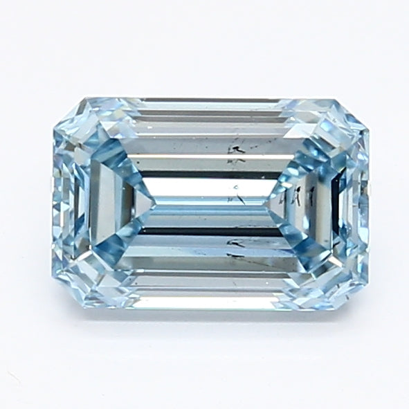 DovEggs 1.120ct Emerald F.I.Blue SI1-LAB GROWN DIAMOND-LET94C205