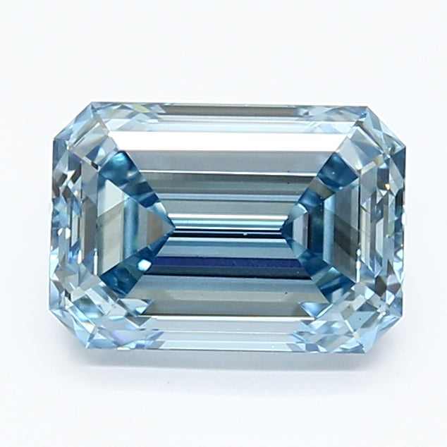 DovEggs 2.140ct Emerald F.V.Blue VS2-LAB GROWN DIAMOND-LEC18G7