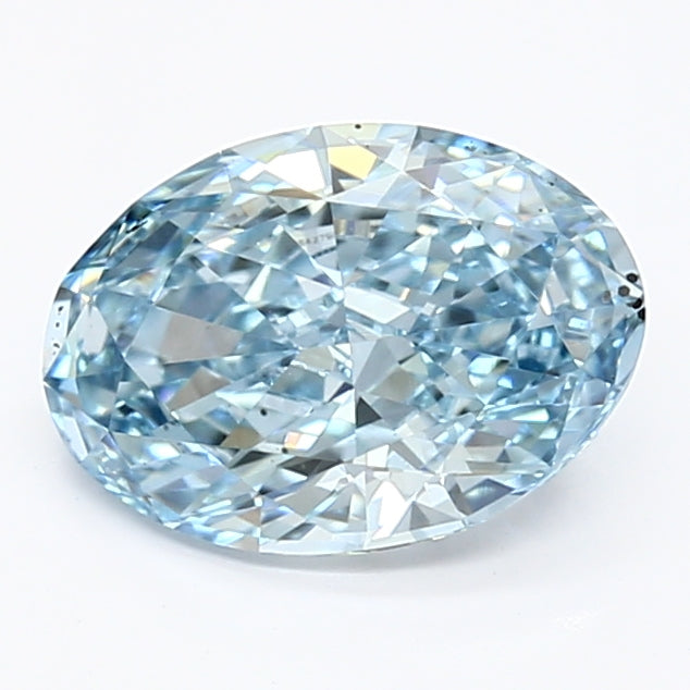 DovEggs 1.400ct Oval F.V.Blue VS2-LAB GROWN DIAMOND-LEL05M11
