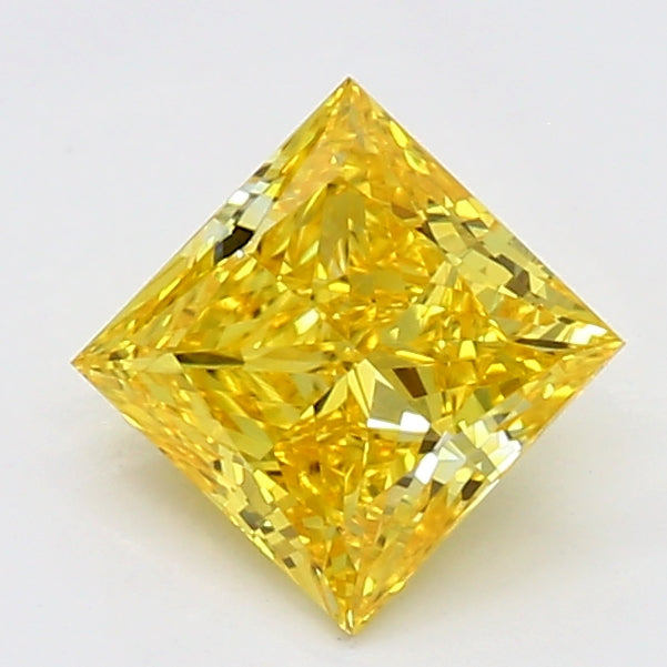 DovEggs 0.680ct Princess F.V.Yellow VVS2-LAB GROWN DIAMOND-LSJ03C10