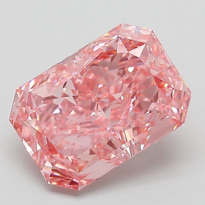 DovEggs 3.00ct radiant fancy vivid pink VS1-LAB GROWN DIAMOND-EVD831614030