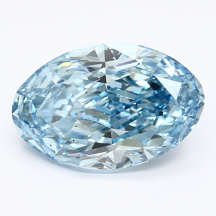 DovEggs 5.380ct Oval F.V.Blue VS2-LAB GROWN DIAMOND-LHG30BW1