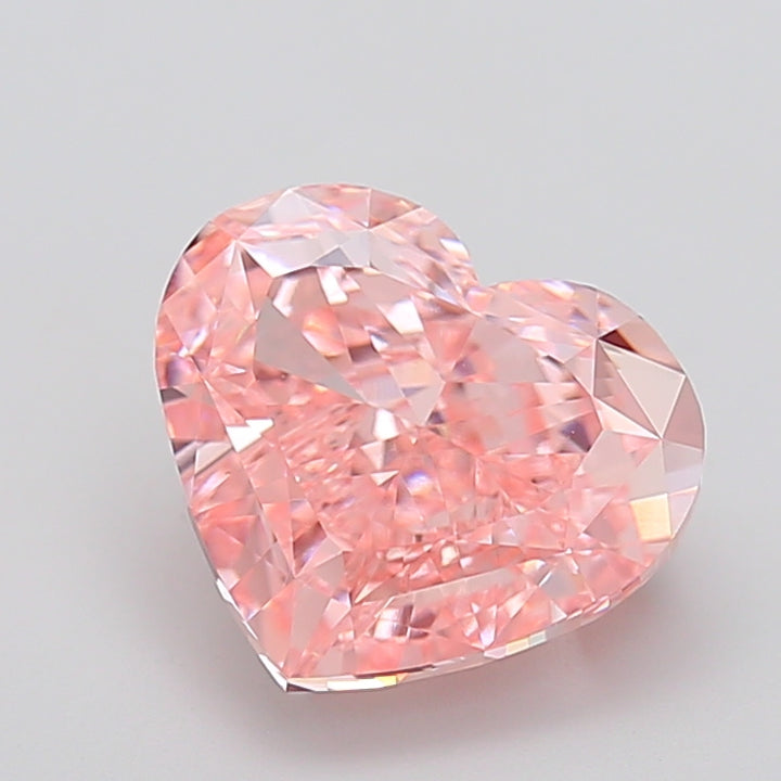 DovEggs 5.02ct heart fancy vivid pink VS1-LAB GROWN DIAMOND-K27221