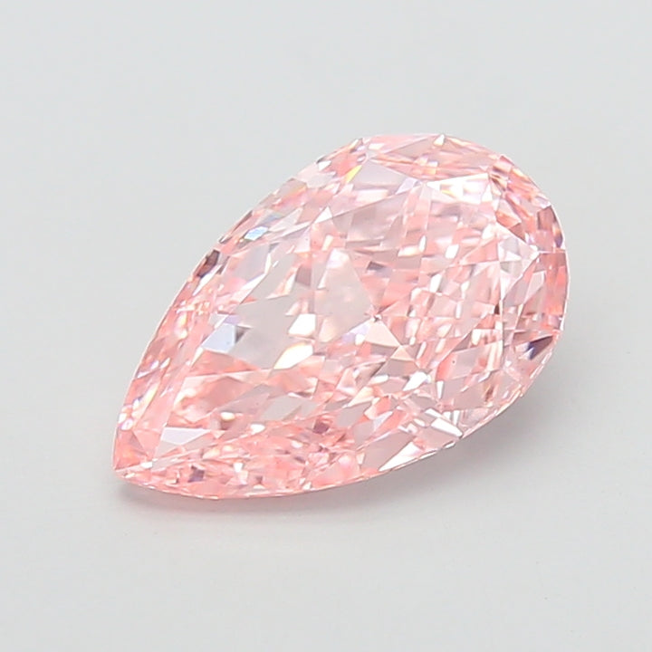 DovEggs 5.00ct pear fancy vivid pink VS1-LAB GROWN DIAMOND-EVD830643874