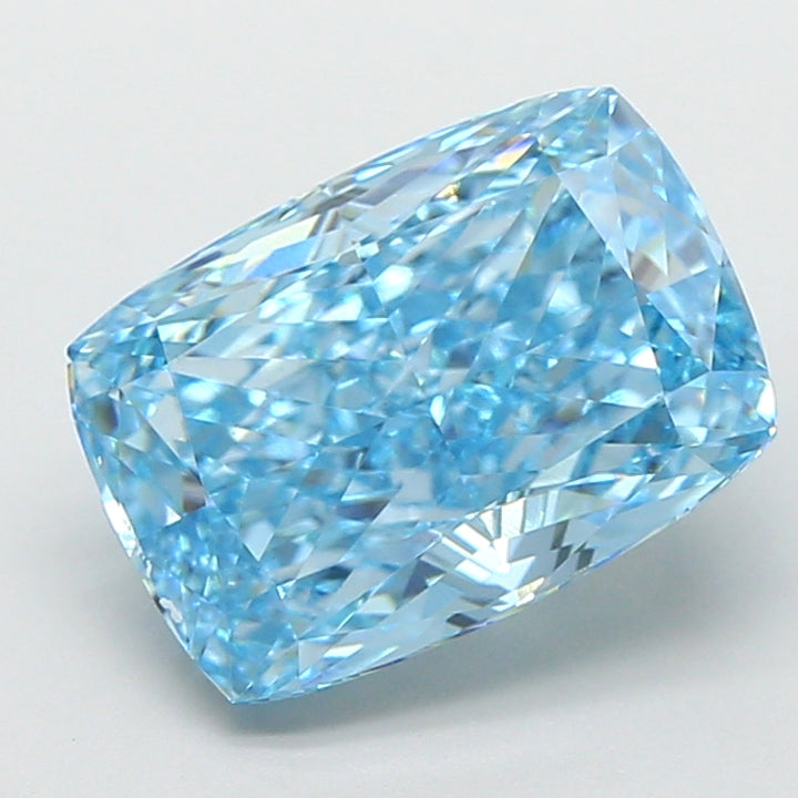 DovEggs 3.31ct cushion fancy vivid blue VVS2-LAB GROWN DIAMOND-EVD819621579