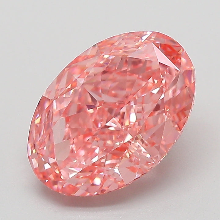 DovEggs 3.03ct oval fancy vivid pink VVS2-LAB GROWN DIAMOND-EVD836638356
