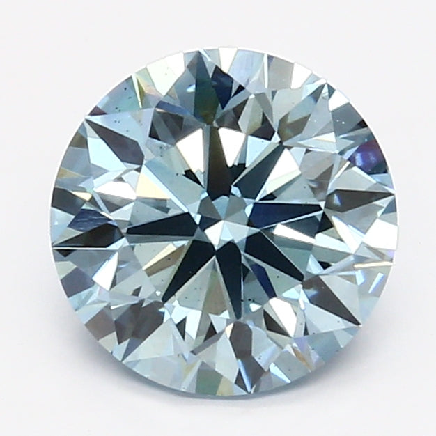 DovEggs 2.540ct Round F.V.Blue VS2-LAB GROWN DIAMOND-LET91D6
