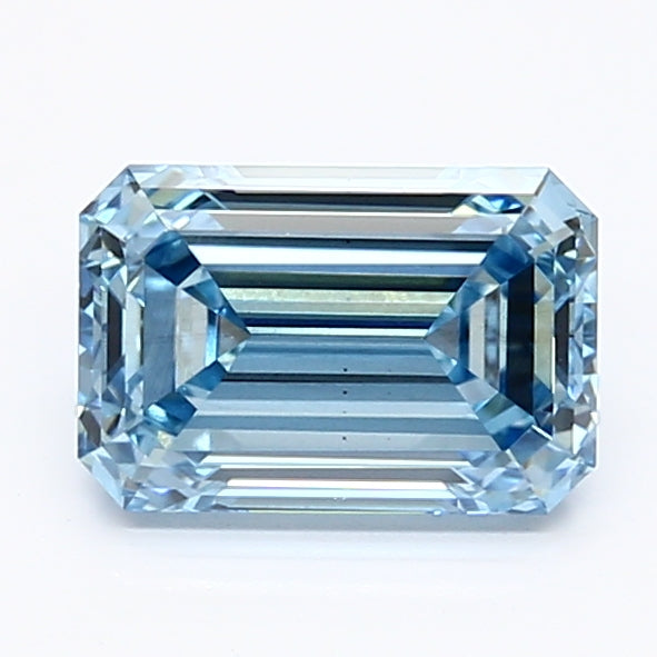 DovEggs 1.230ct Emerald F.V.Blue VS2-LAB GROWN DIAMOND-LET102D12