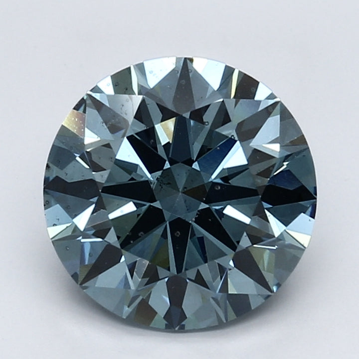 DovEggs 3.510ct Round F.V.Blue SI1-LAB GROWN DIAMOND-LES21A11