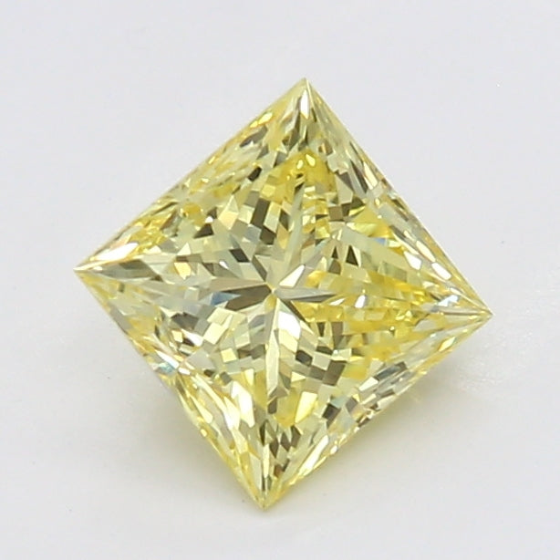 DovEggs 0.610ct Princess F.V.Yellow VS1-LAB GROWN DIAMOND-LSJ03D11