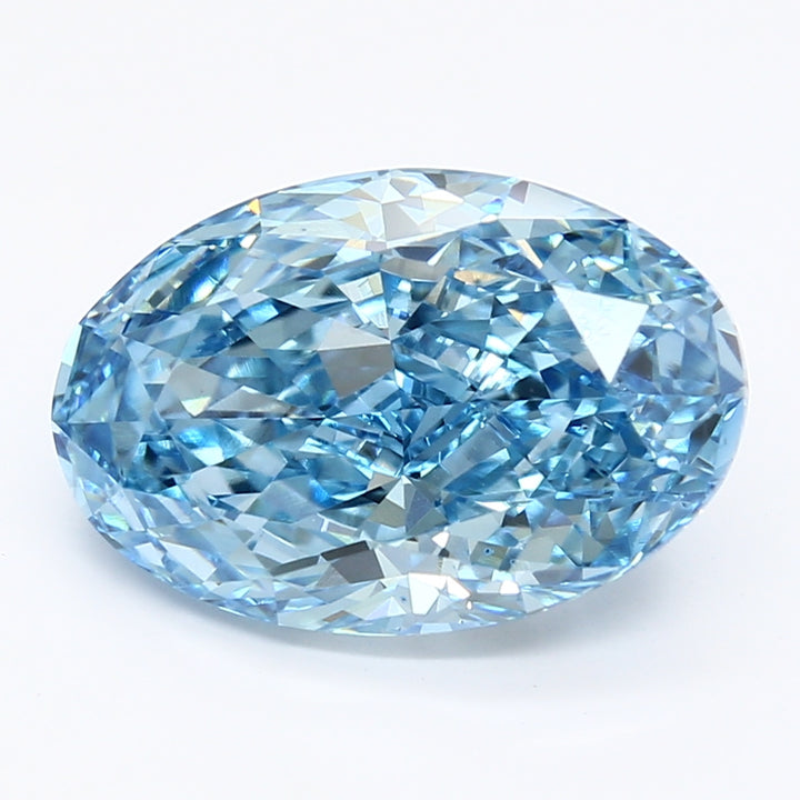 DovEggs 4.230ct Oval F.V.Blue VS2-LAB GROWN DIAMOND-LHG30X1