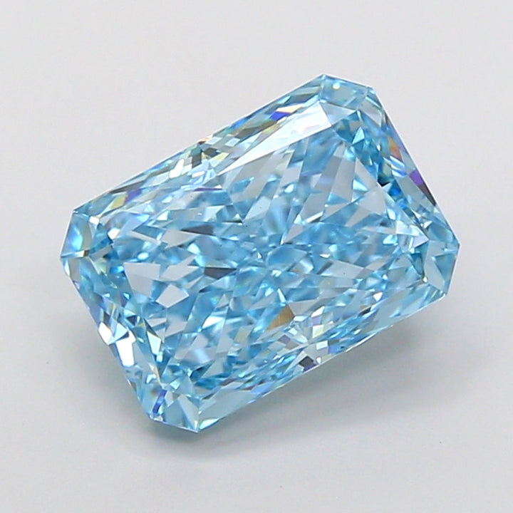 DovEggs 3.53ct radiant fancy vivid blue VS1-LAB GROWN DIAMOND-K27167