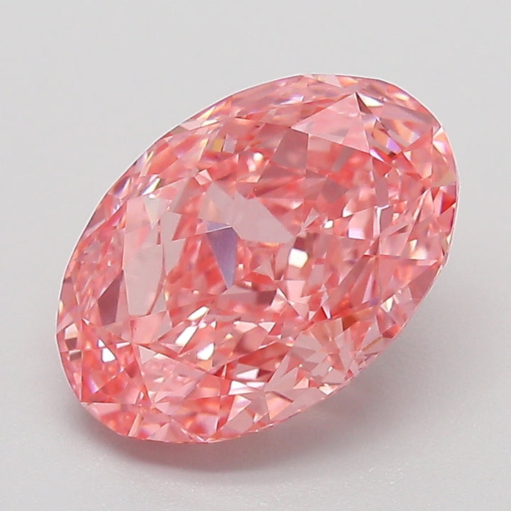 DovEggs 3.03ct oval fancy vivid pink VVS2-LAB GROWN DIAMOND-EVD831614033