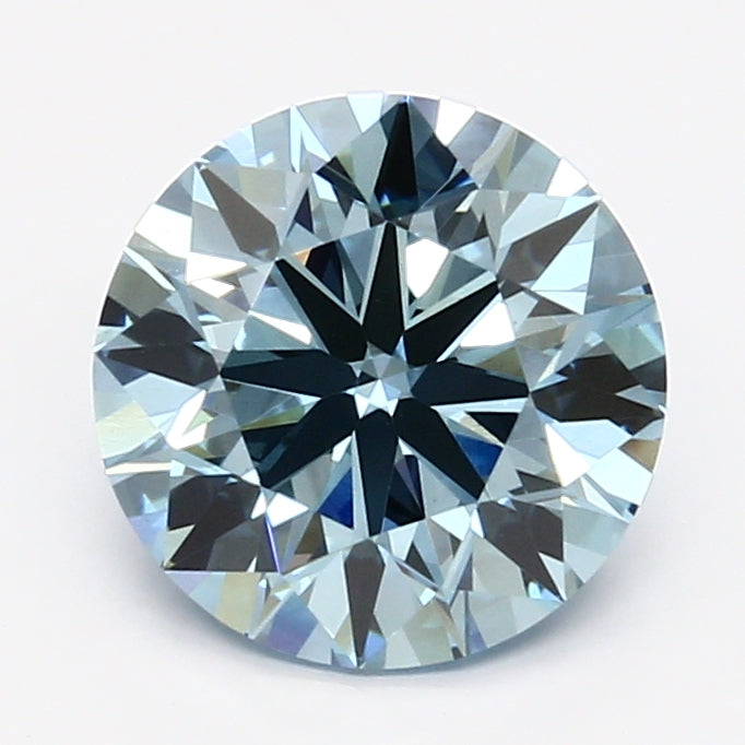 DovEggs 2.900ct Round F.V.Blue VS1-LAB GROWN DIAMOND-LET92D9