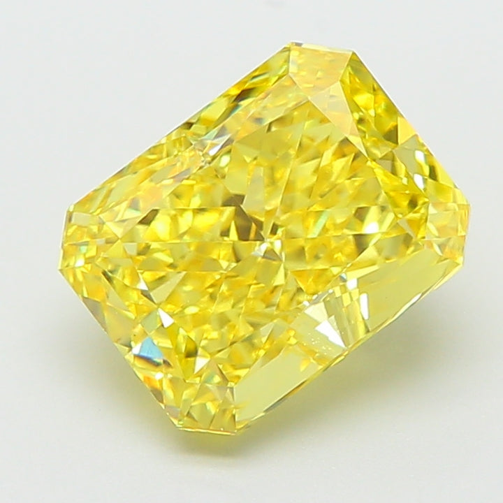 DovEggs 3.04ct radiant fancy vivid yellow VVS2-LAB GROWN DIAMOND-K27187