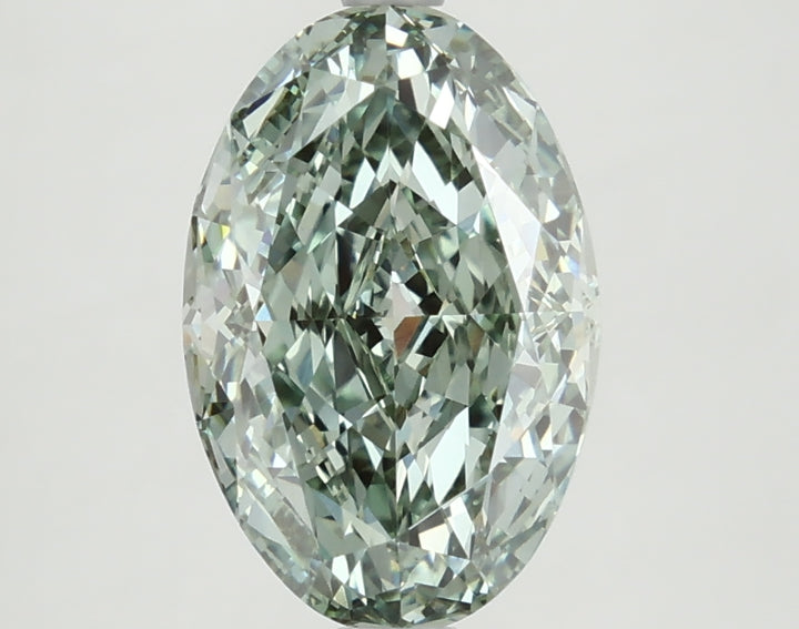 DovEggs 3.110ct Oval F.V.Green VVS2-LAB GROWN DIAMOND-LFE85A15