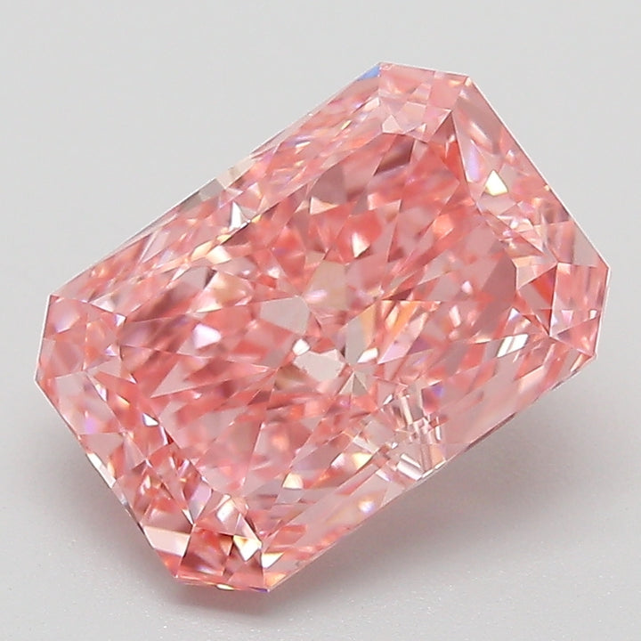 DovEggs 3.13ct radiant fancy vivid pink VVS2-LAB GROWN DIAMOND-EVD826674469