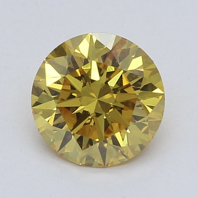 DovEggs 0.570ct Round F.V.Yellow I1-LAB GROWN DIAMOND-LGS01N4