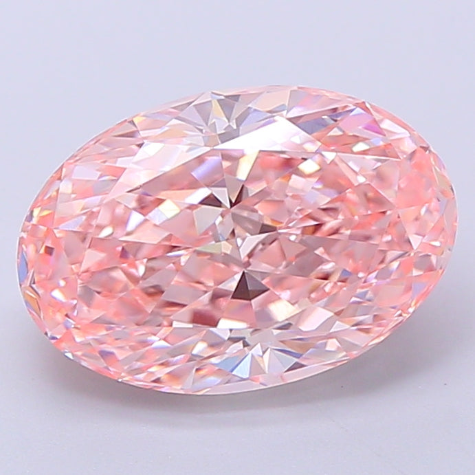 DovEggs 3.01ct oval fancy vivid pink VVS2-LAB GROWN DIAMOND-EVD816602007