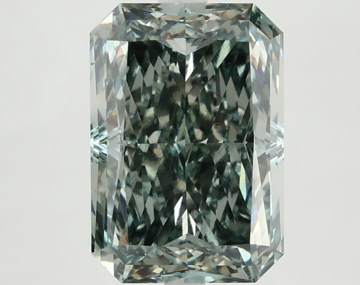 DovEggs 5.470ct Radiant F.V.Bl.Green VS1-LAB GROWN DIAMOND-LKJ05A20