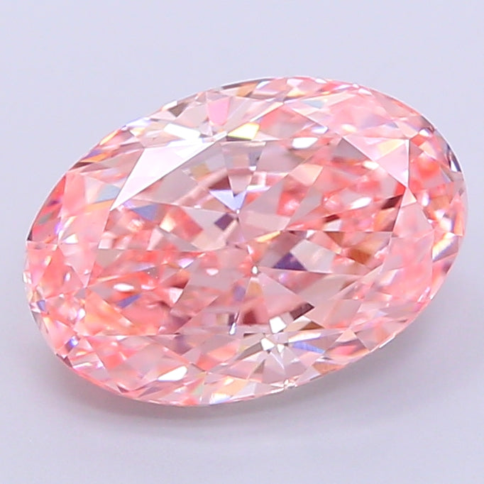 DovEggs 3.01ct oval fancy vivid pink VVS2-LAB GROWN DIAMOND-EVD818602008