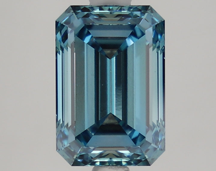 DovEggs 2.710ct Emerald F.V.Blue VVS2-LAB GROWN DIAMOND-LKP42A15