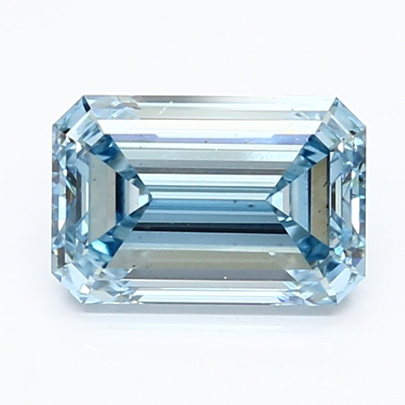 DovEggs 1.500ct Emerald F.V.Blue VS1-LAB GROWN DIAMOND-LET101J5