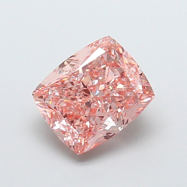 DovEggs 5.07ct cushion fancy vivid pink VS1-LAB GROWN DIAMOND-K27210