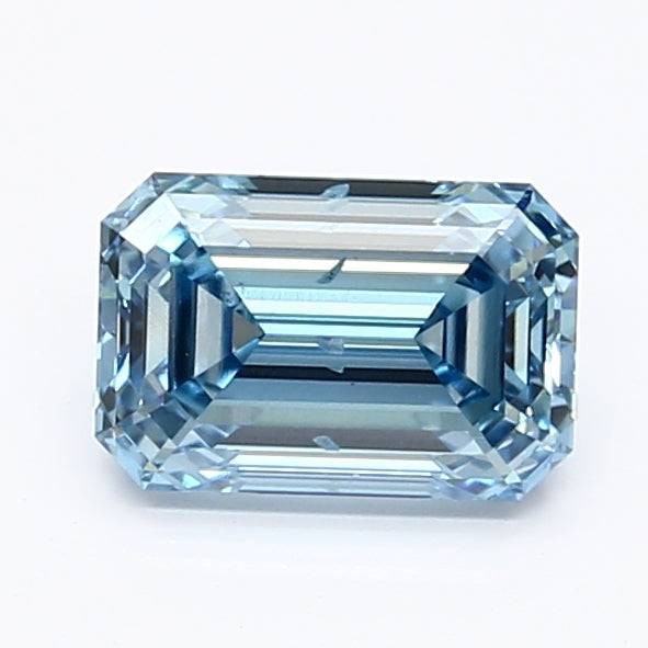 DovEggs 1.000ct Emerald F.V.Blue SI1-LAB GROWN DIAMOND-LET115F15