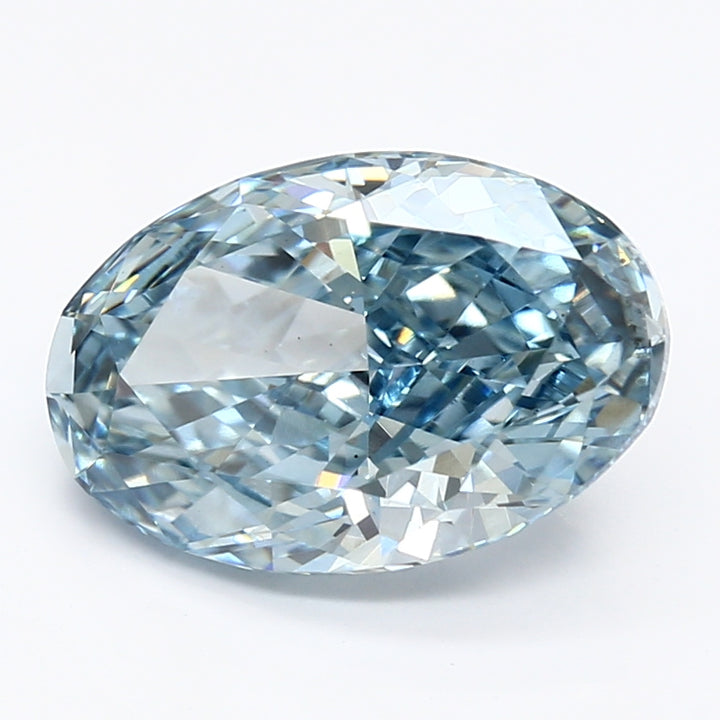 DovEggs 3.360ct Oval F.V.Blue VS2-LAB GROWN DIAMOND-LHM01A9