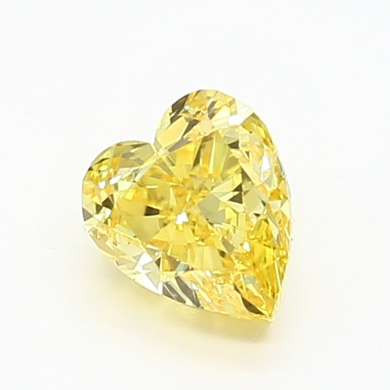 DovEggs 1.000ct Heart F.V.Yellow VS1-LAB GROWN DIAMOND-LSF02F2