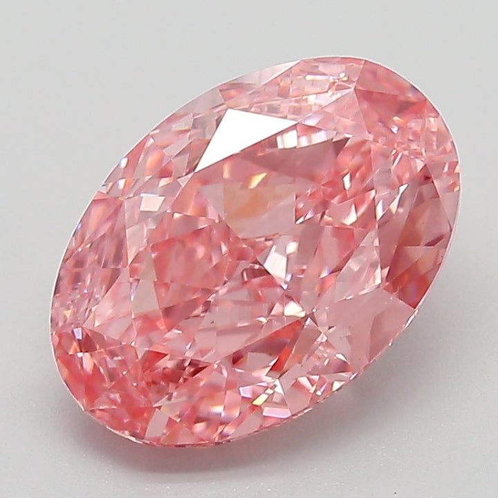 DovEggs 3.08ct oval fancy vivid pink VS1-LAB GROWN DIAMOND-EVD809688476