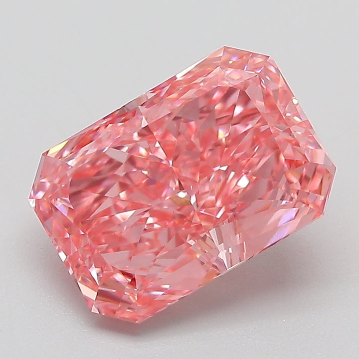 DovEggs 3.07ct radiant fancy vivid pink VVS2-LAB GROWN DIAMOND-EVD831614039