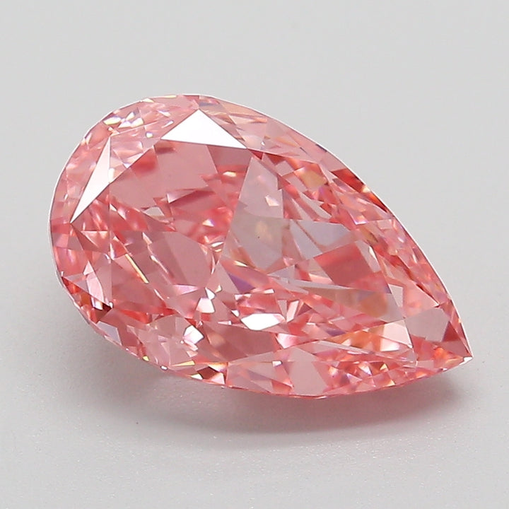 DovEggs 3.04ct pear fancy vivid pink VS1-LAB GROWN DIAMOND-EVD836638359