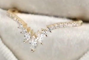 Customization ring set(2 wedding bands and 1 engagement ring)