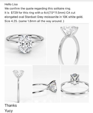 Customization ring for lisagreening@telus.net