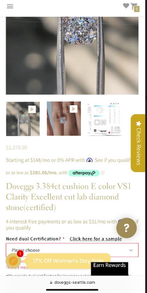 Price difference of 25456 replacement ring