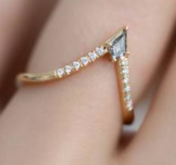 Customization ring set(2 wedding bands and 1 engagement ring)