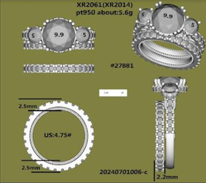 Same wedding band of  27881
