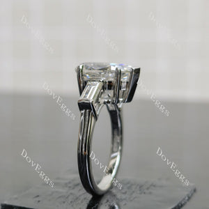 (size 6.25) Doveggs sterling silver 5ct pear moissanite ring