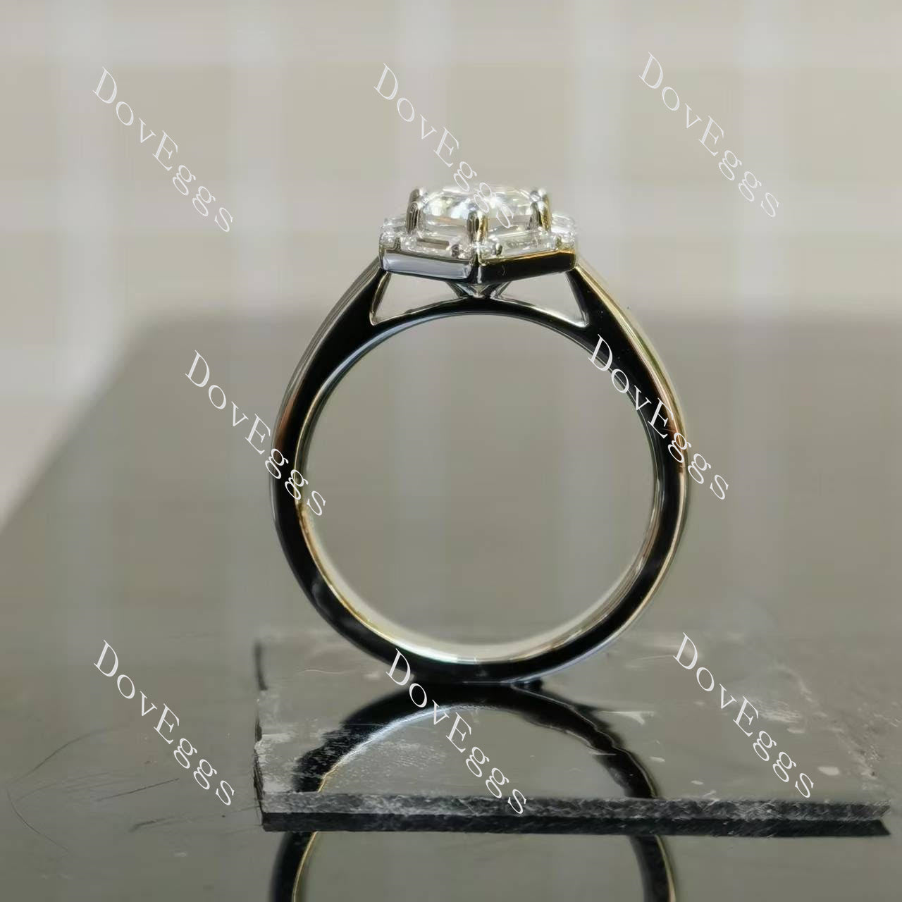 (size 5.5) Doveggs sterling silver 1.5ct Dovie Doutch Marquise moissanite engagement ring